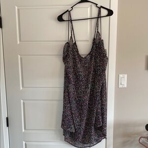 Pennington’s beach coverup NWTs size 2 multicoloured elastic & tie in back